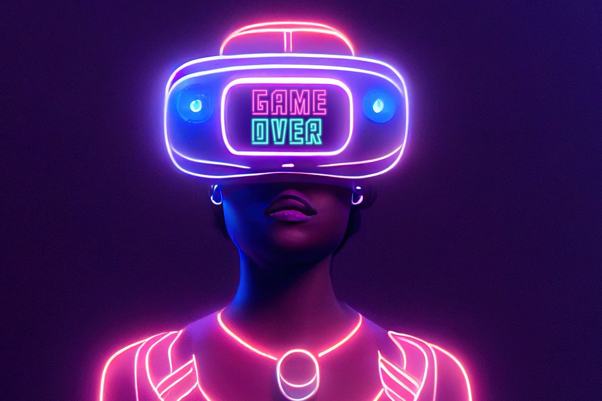 VR headset - Game Over