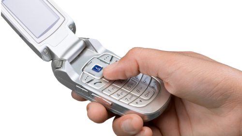 Flip phone - Hand holding device