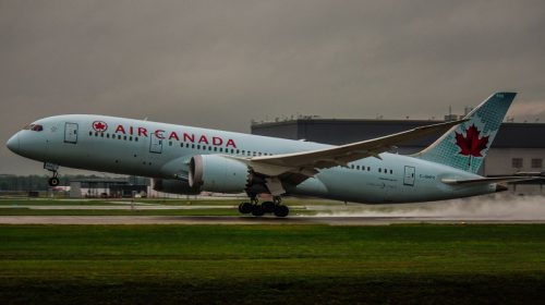 Facial recognition tech - Air Canada Plane