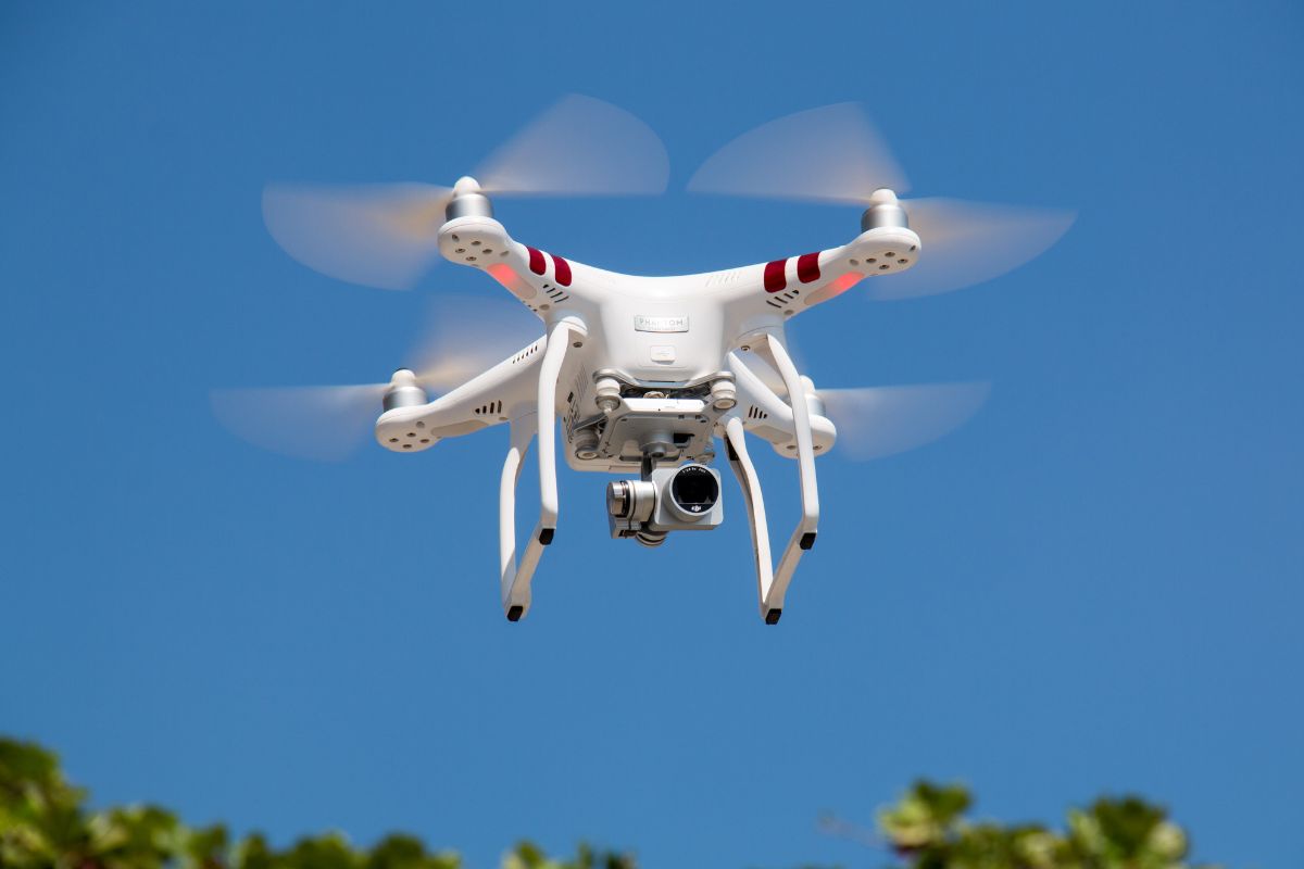 Internet service - Drone in the air