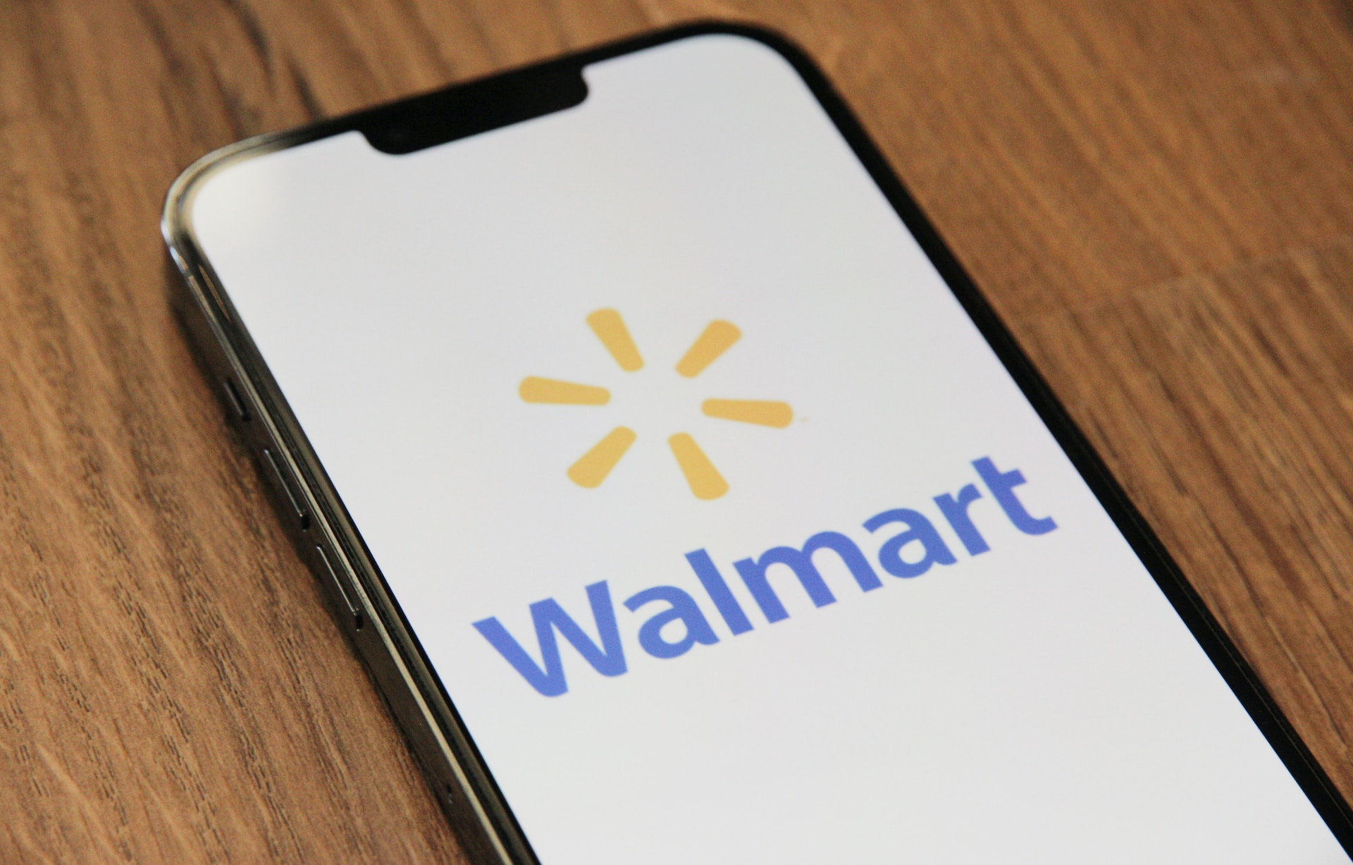 Mobile payments - Walmart logo on cell phone