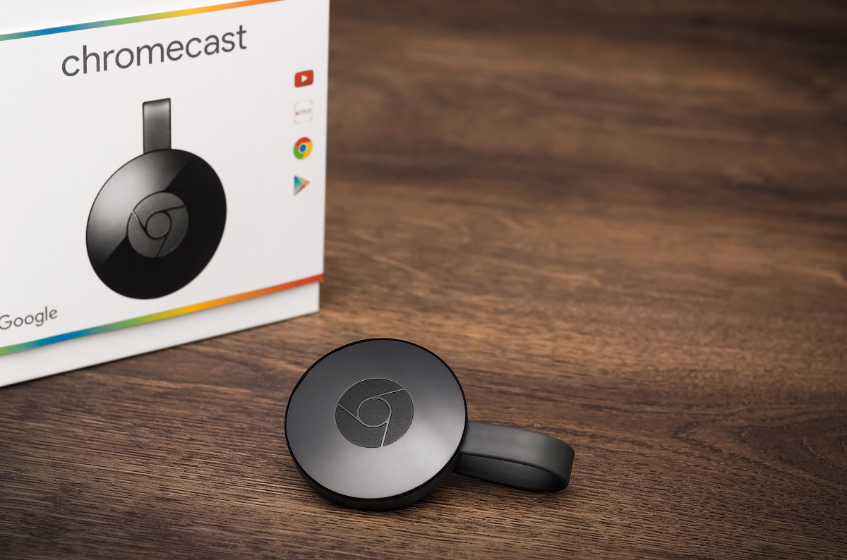 Depositphotos - Original Chromecast - Image of chromecast device and box