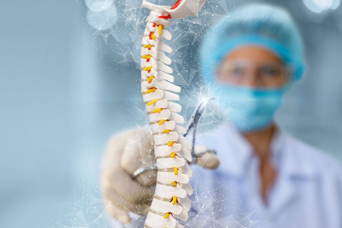 Augmented reality - spine surgery technology concept