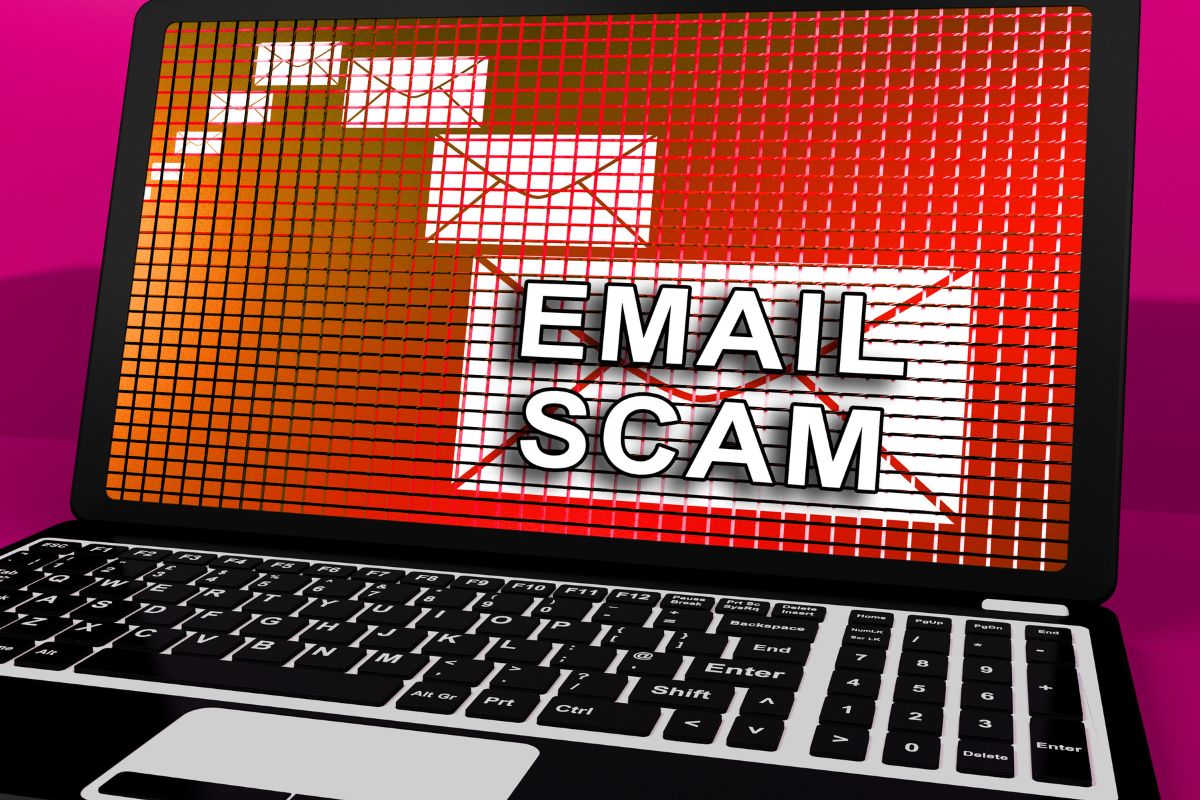 QR code - email phishing scam