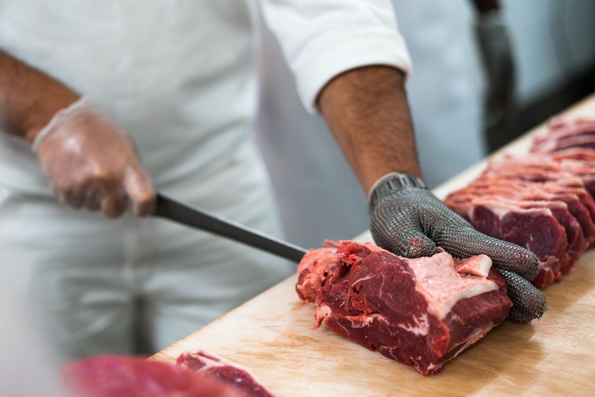 Artificial intelligence - Butcher cutting meat