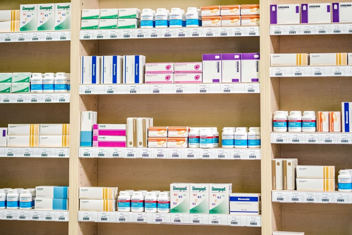 QR code - OTC Medication on a shelf