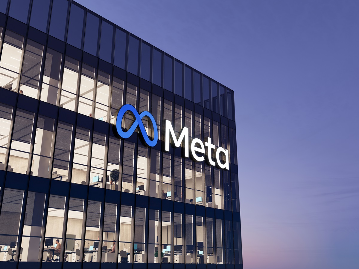 Depositphotos - AR - Meta Logo on Office Building