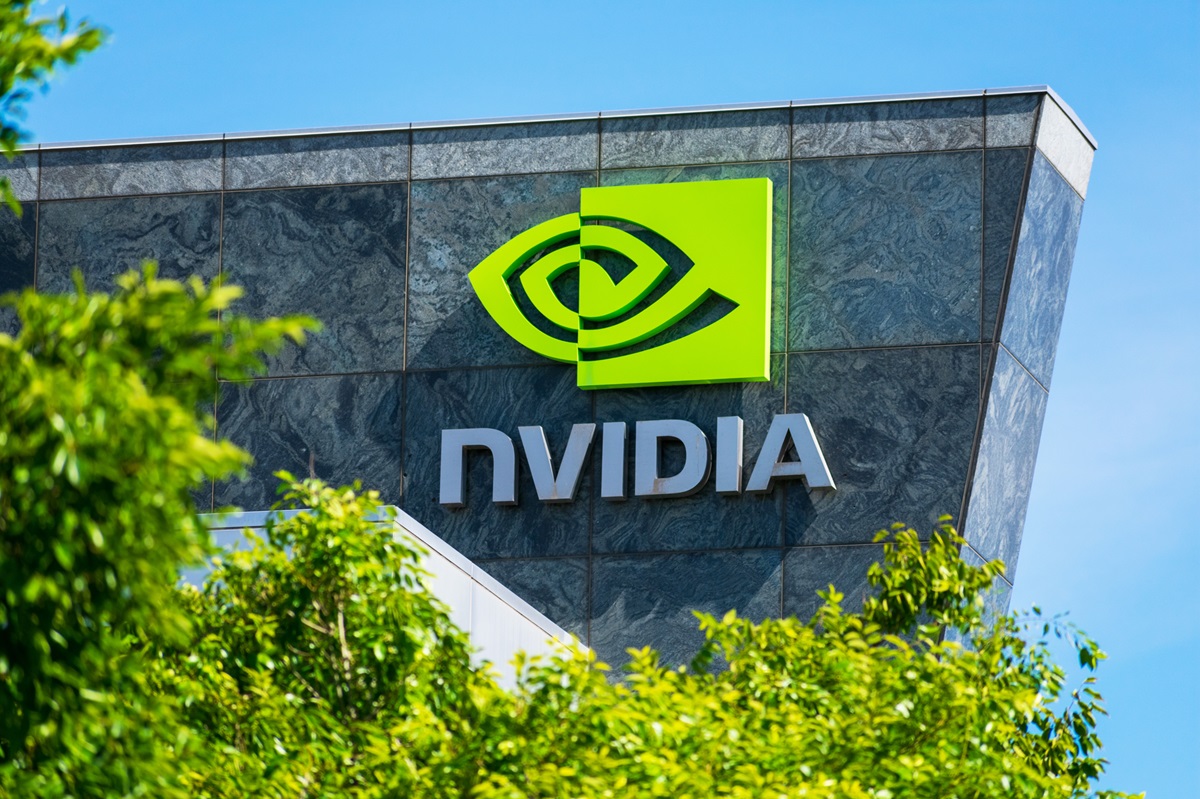 AI technology - Nvidia Logo on building
