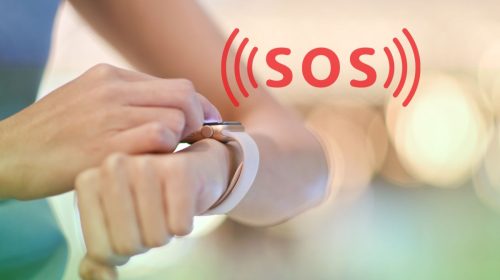 Apple Watch - Concept Image of Calling SOS from Apple Watch