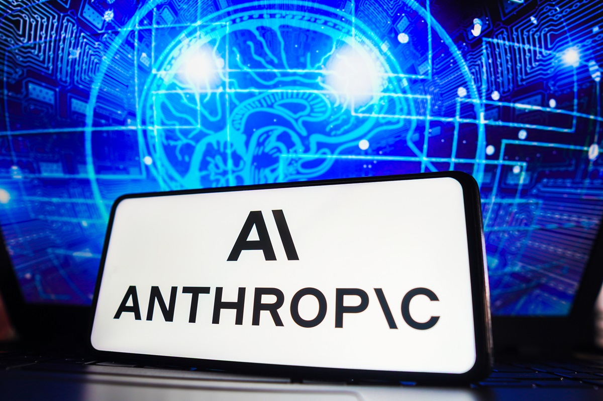 AI Anthropic on mobile phone screen