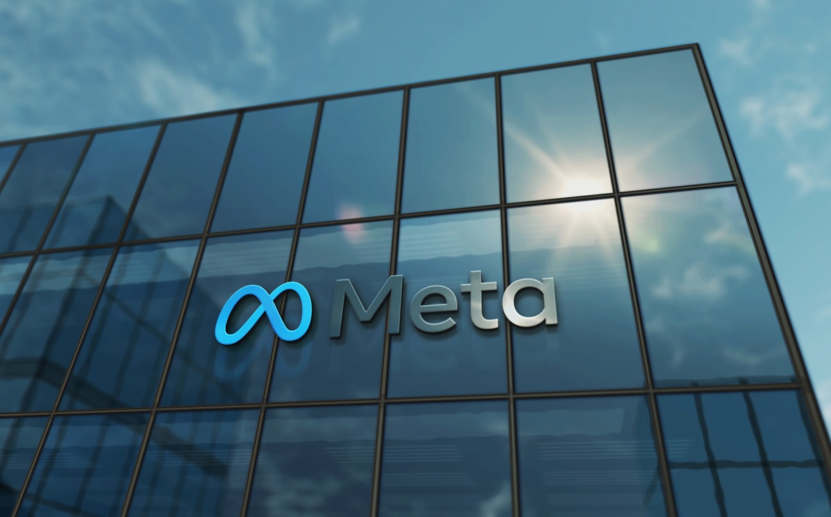 Depositphotos - VR technology - Meta company logo on side of glass building