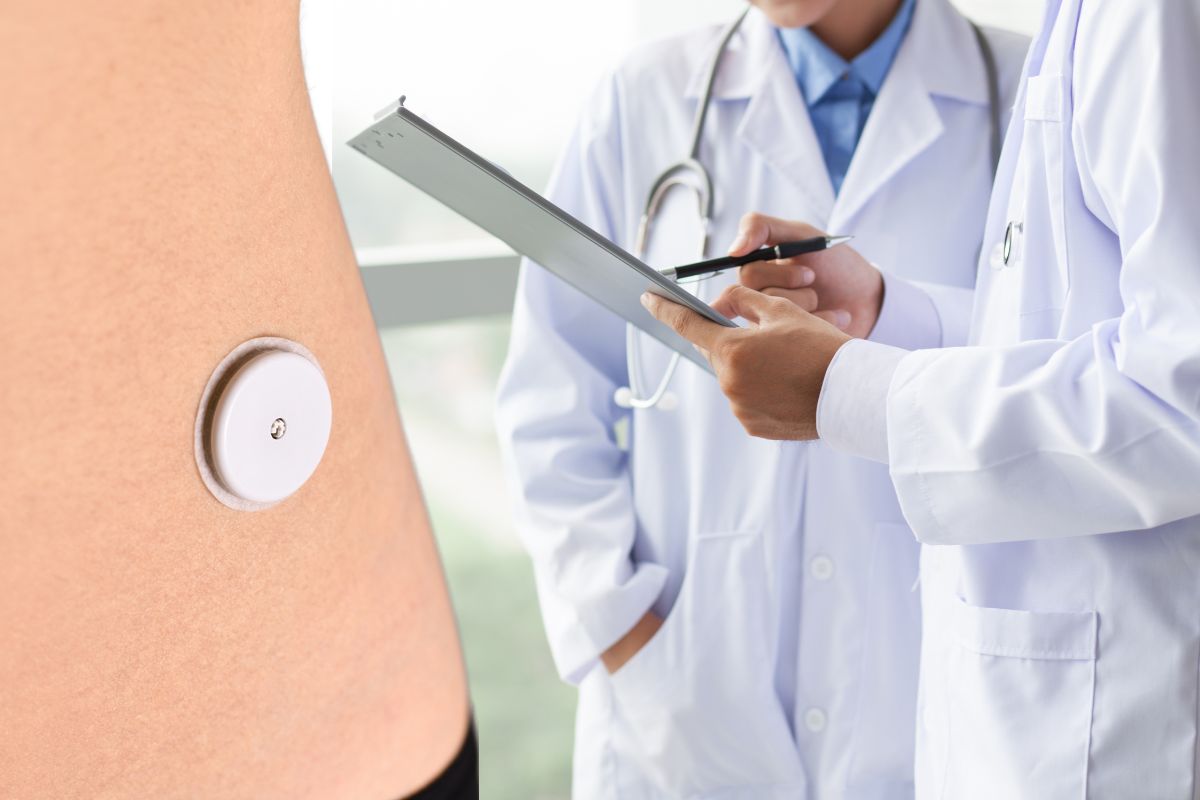 Wearable technology blood glucose monitor - medical individuals