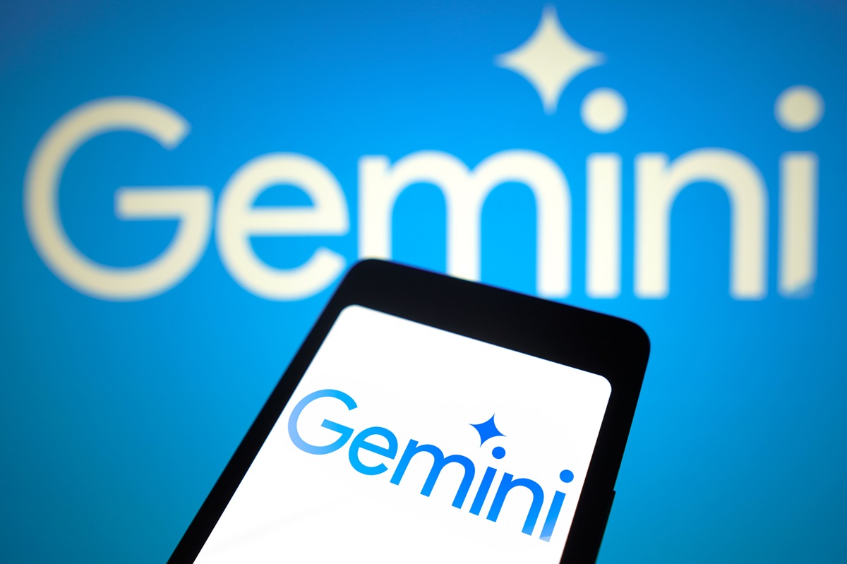 Generative AI - Gemini Logo on Phone