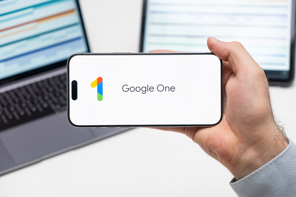 Google One Logo on Phone