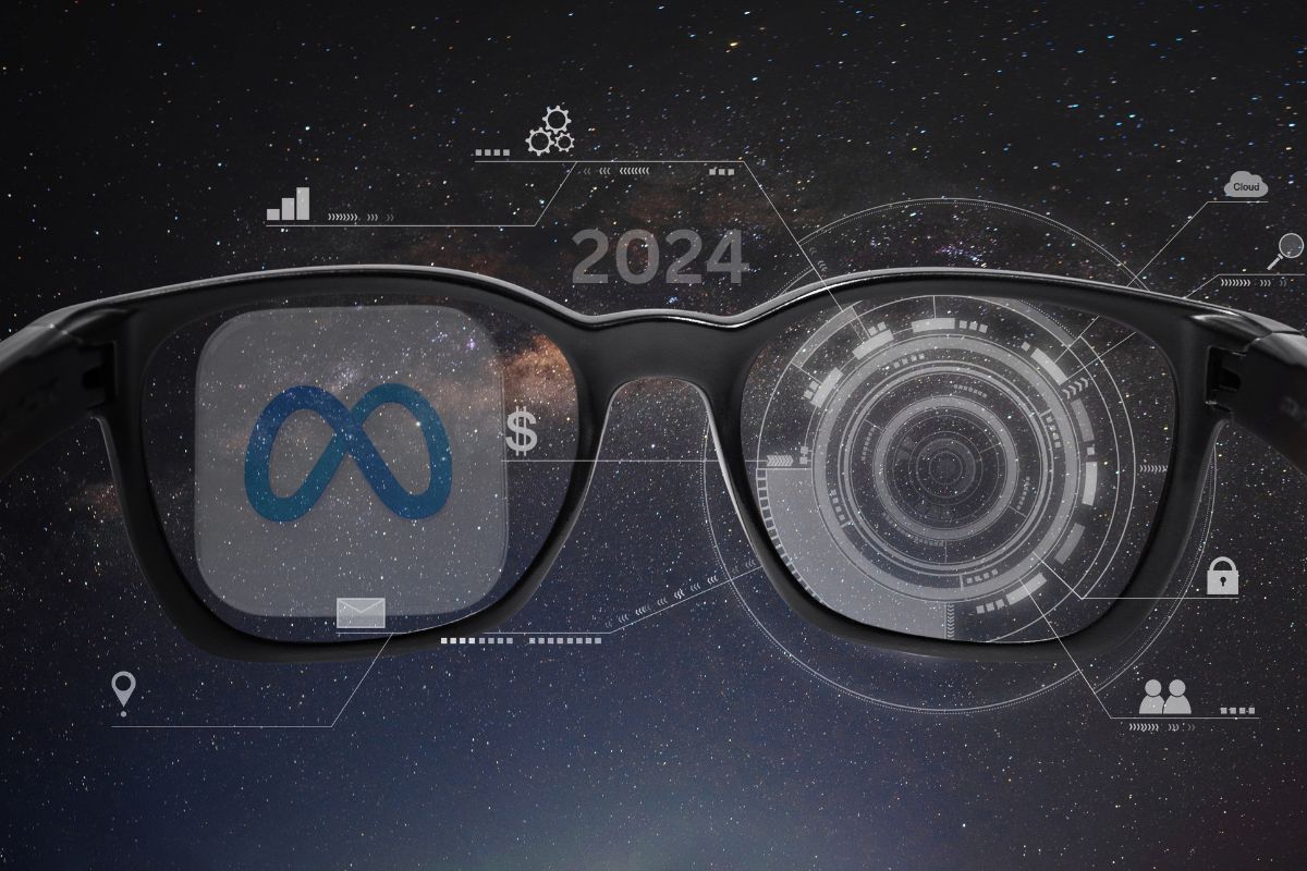 Augmented reality - Concept image of AR glasses - Meta