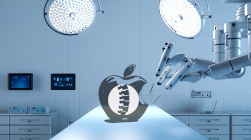 Mixed reality - Apple Logo - Spine Surgery