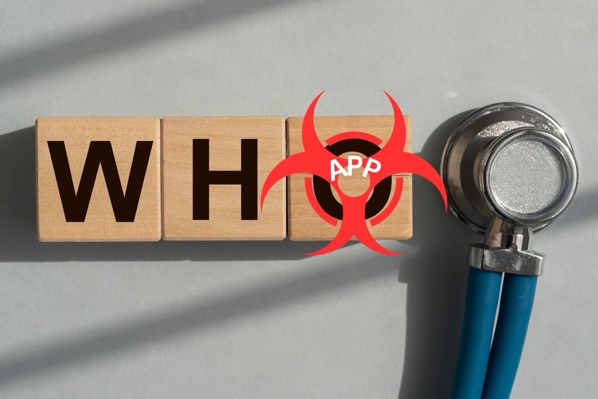 Mobile app - WHO biohazard sign
