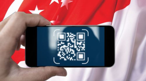 QR codes - Singapore Flag