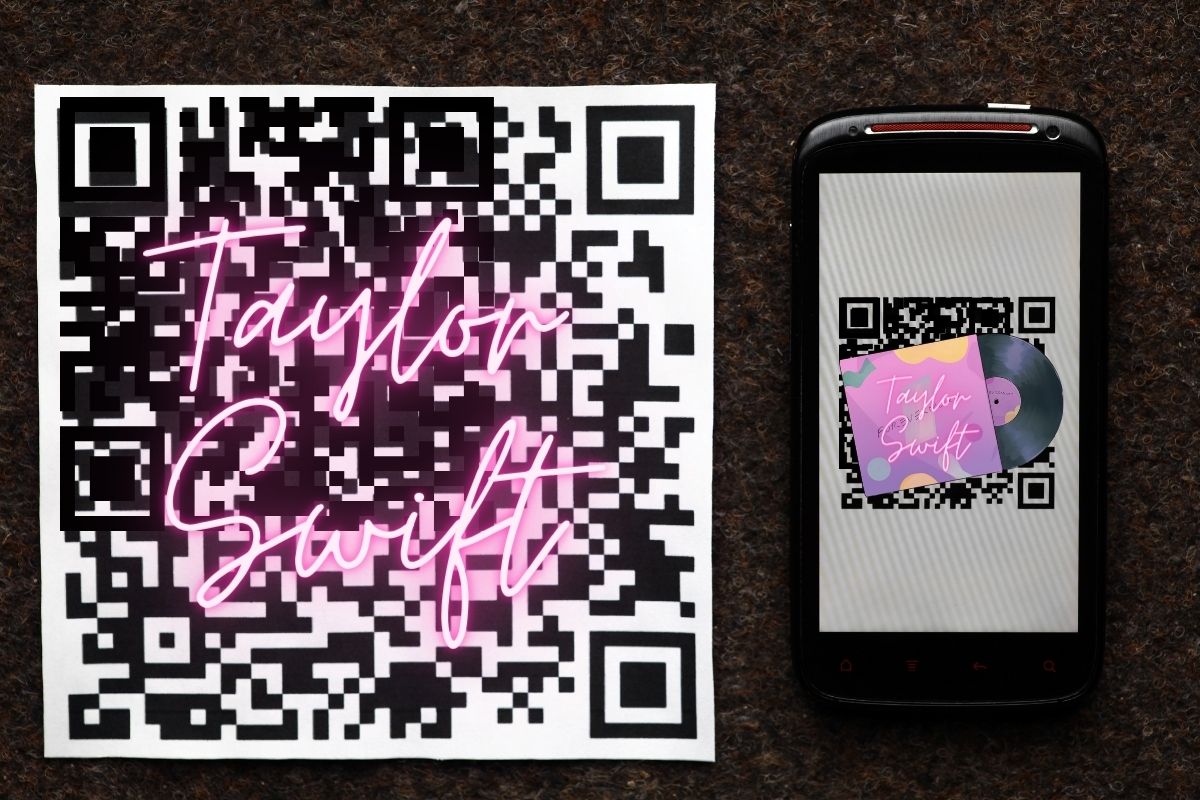 QR Code - Concept image of Taylor Swift barcode