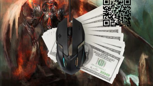 QR codes - Doom Bringer in Background - Money Gaming