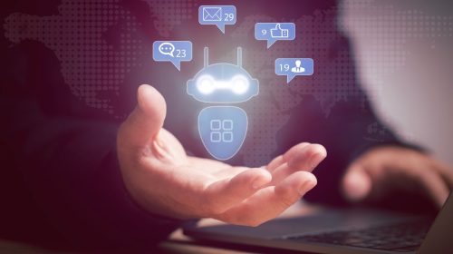 AI Chatbot - Technology - Person on computer