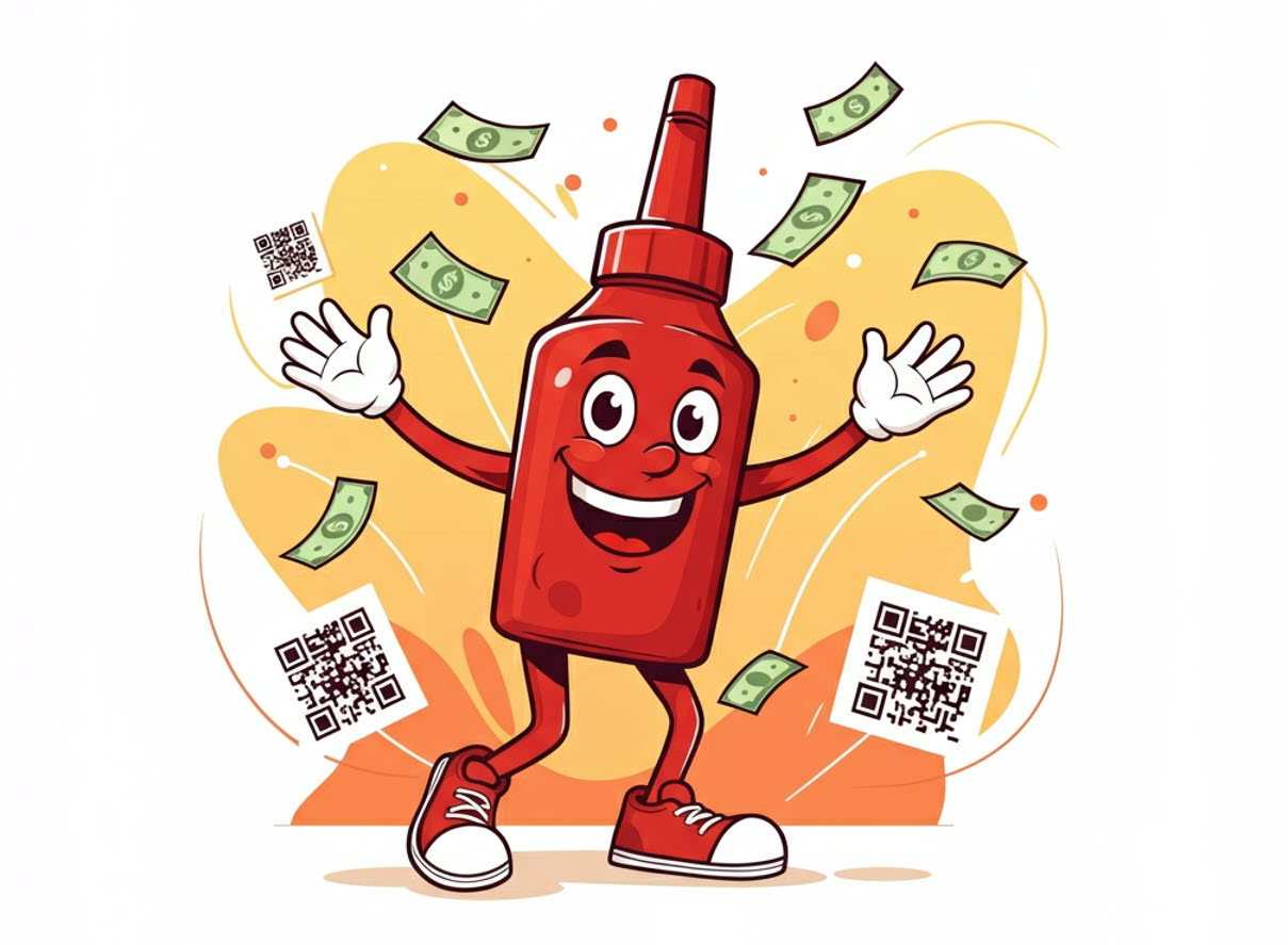 qr code marketing ketchup currency